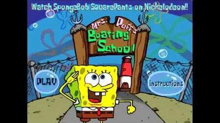 spongebob boating school games.